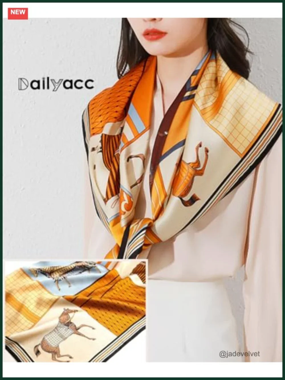 Silk Satin Hair Bandana Scarf Lightweight Head Scarf for Women Neck Scarf